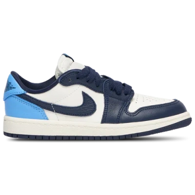 Jordan Kids' Boys Preschool   Retro 1 Low Og In Obsidian/university Blue/sail