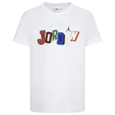 Jordan Kids' Boys Preschool   Signature Short Sleeve T-shirt In Multi/white