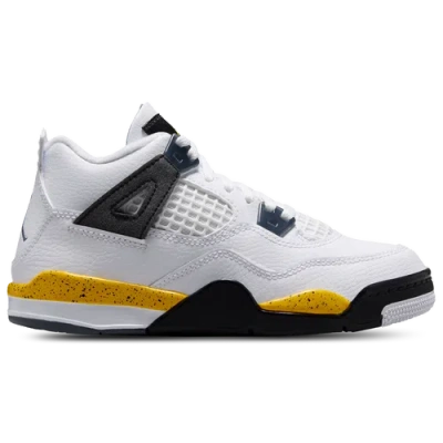 Jordan Kids' Boys Retro 4 In White/blue/yellow