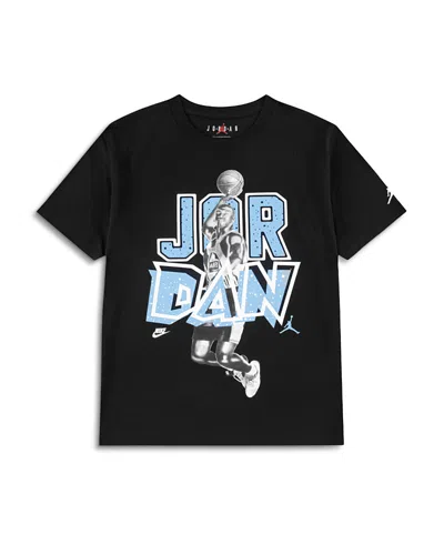 Jordan Boys' Retro Stack Tee - Big Kid In Black