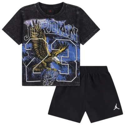 Jordan Kids' Boys Soaring High T-shirt Shorts Set In Black