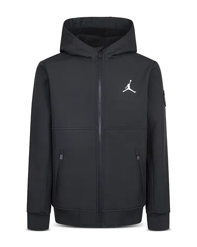JORDAN BOYS' SOFT SHELL HOODED JACKET - BIG KID