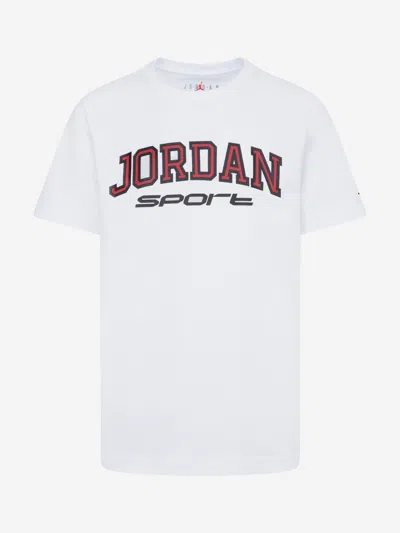 Jordan Kids'  Boys Sport Logo T-shirt In White