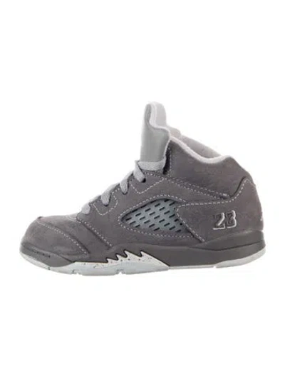 Pre-owned Jordan Babies' Boys' Suede High Top Sneakers In Grey
