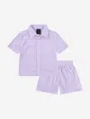 Jordan Boys   Terry Cloth Camp Set In Purple