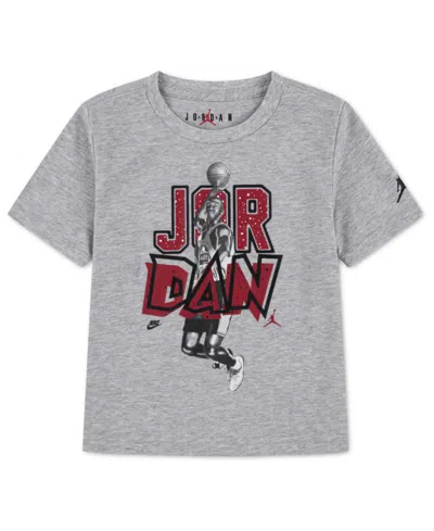 Jordan Babies' Boys' Toddler 2t-4t Retro Stack Crewneck T-shirt In Gray