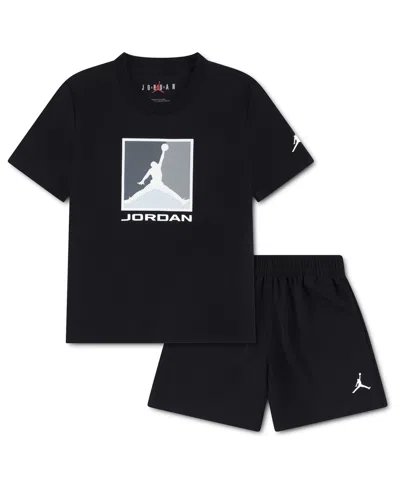 Jordan Babies'  Boys Mj Brooklyn Bl Mesh Short Set In Black