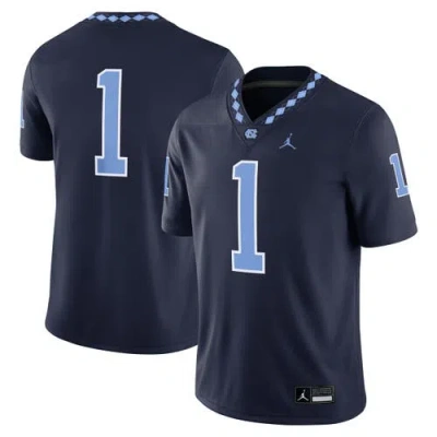 Jordan Brand #1 Navy North Carolina Tar Heels Alternate Game Jersey In Blue
