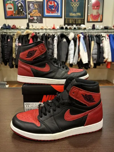 Pre-owned Jordan Brand 1 Retro High Bred (2016) Shoes In Black