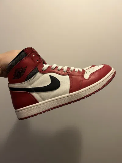 Pre-owned Jordan Brand 1 Retro High Chicago Lost And Found Shoes In Red