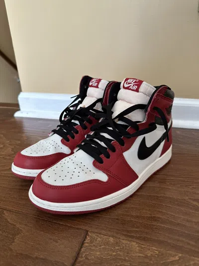 Pre-owned Jordan Brand 1 Retro High Og Chicago Lost And Found Size 11 Shoes In Red