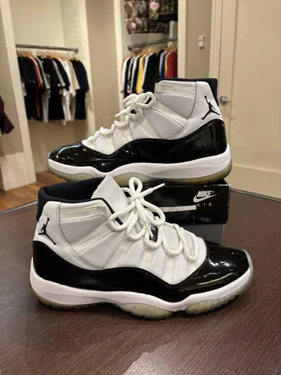 Pre-owned Jordan Brand 11 ‘concord' Shoes In White