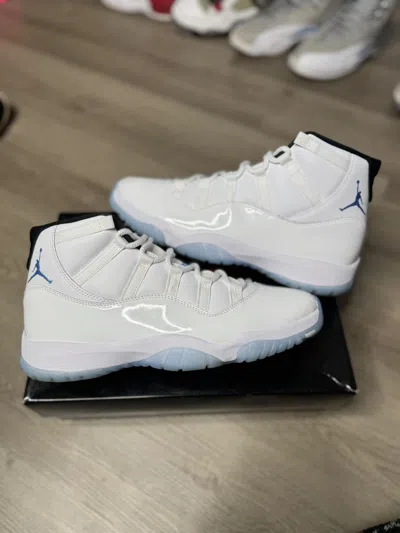 Pre-owned Jordan Brand 11 Retro - Legend Blue (2024) Shoes In White