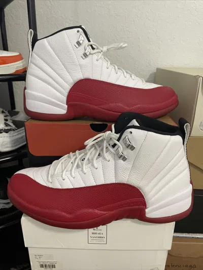 Pre-owned Jordan Brand 12 Cherry Shoes In Red