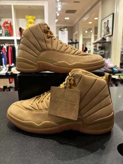 Pre-owned Jordan Brand 12 “psny Wheat” Shoes In Brown