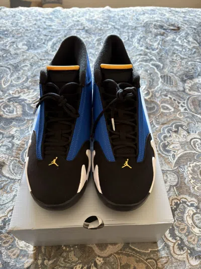 Pre-owned Jordan Brand 14 Retro Laney (2023) Shoes In Blue