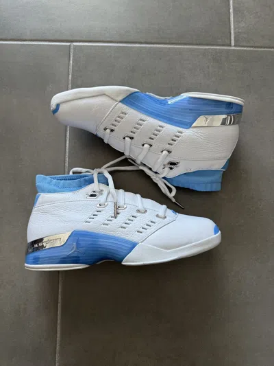 Pre-owned Jordan Brand 17 Baby Blue Shoes In White