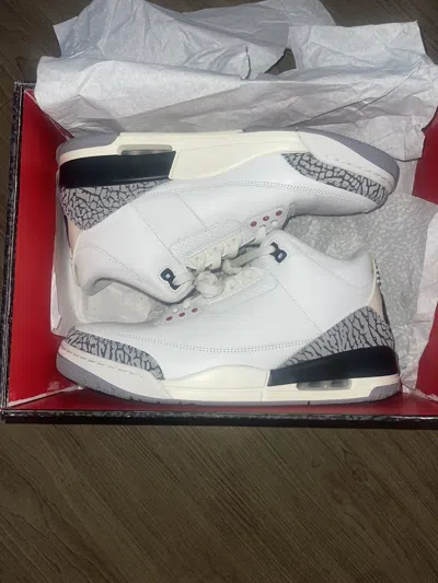 Pre-owned Jordan Brand 3 Retro White Cement Reimagined Shoes