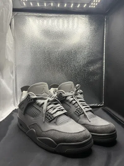 Pre-owned Jordan Brand 4 Grey Wet Cement Shoes In Gray