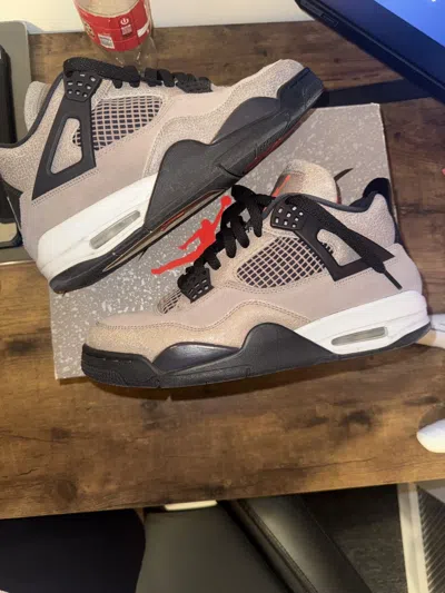 Pre-owned Jordan Brand 4 “taupe Haze” Shoes In Brown