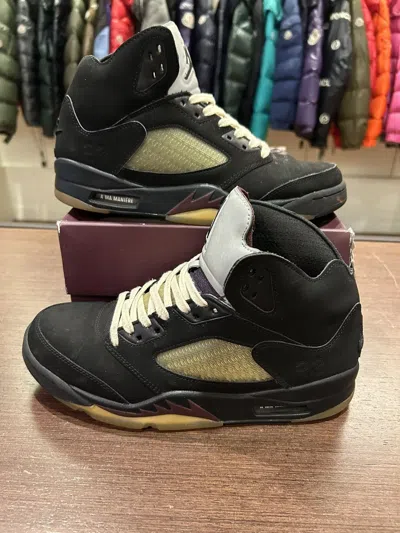 Pre-owned Jordan Brand 5 Retro ‘a Ma Maniere Dusk' Shoes In Black