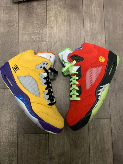 Pre-owned Jordan Brand 5 Retro What The Shoes In Multicolor