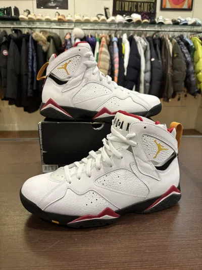Pre-owned Jordan Brand 7 ‘cardinal' Shoes In White