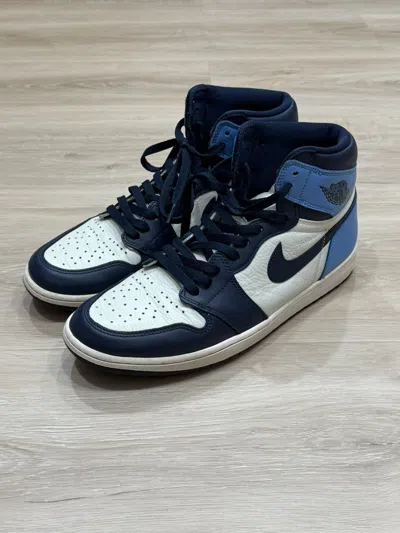 Pre-owned Jordan Brand Air Jordan 1 High Obsidian Shoes In Blue