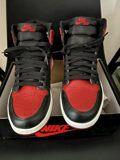Pre-owned Jordan Brand Air Jordan 1 Retro High Og 'banned' 2016 Shoes In Black Red White