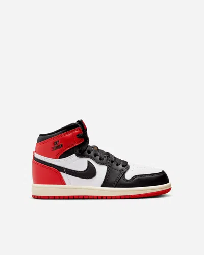 Jordan Brand Air Jordan 1 Retro High Og "black Toe Reimagined" (preschool) In White