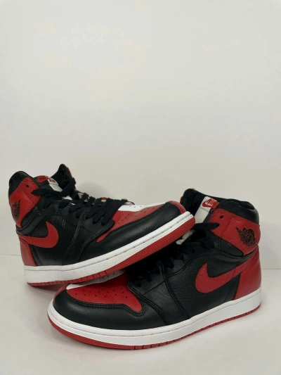 Pre-owned Jordan Brand Air Jordan 1 Retro High Og Homage To Home Shoes In Red