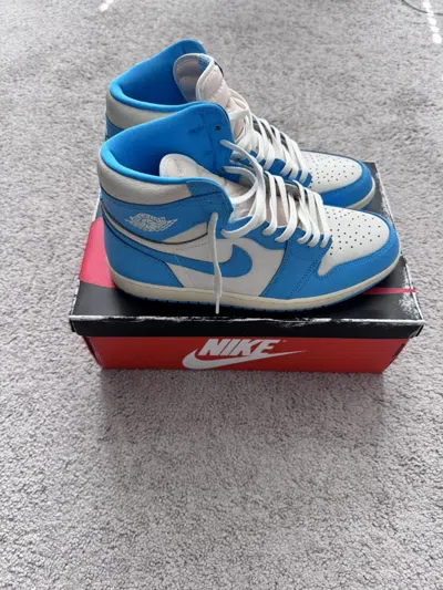 Pre-owned Jordan Brand Air Jordan 1 Retro High Og “unc Reimagined” Shoes In Blue