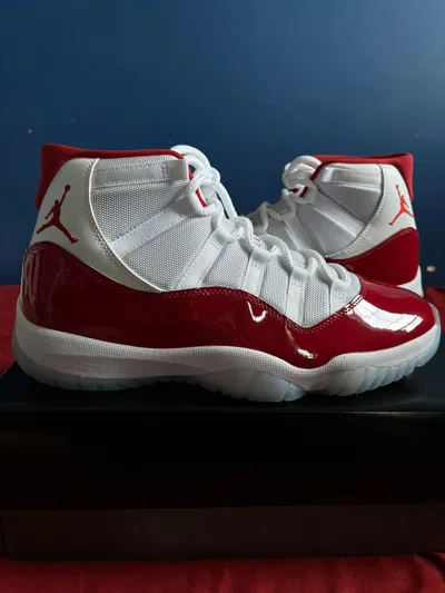 Pre-owned Jordan Brand Air Jordan 11 Retro Cherry (us Mens Size 11) Shoes In White
