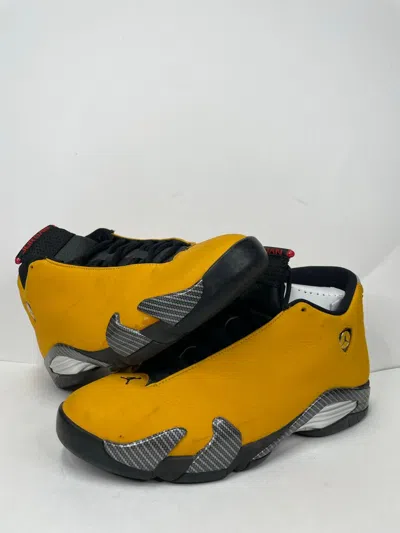 Pre-owned Jordan Brand Air Jordan 14 Retro Reverse Ferrari Shoes In Yellow