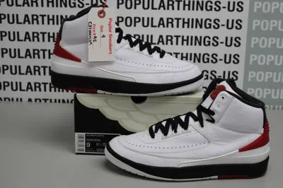 Pre-owned Jordan Brand Air Jordan 2 Retro Og Chicago Size 9 Shoes In White