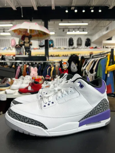 Pre-owned Jordan Brand Air Jordan 3 Dark Iris Sz. 12 (2022) Shoes In Purple