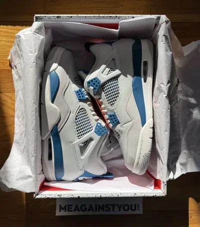 Pre-owned Jordan Brand Air Jordan 4 Retro Industrial Blue 2024 Shoes