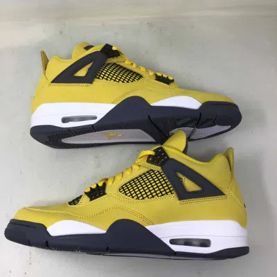 Pre-owned Jordan Brand Air Jordan 4 Retro Lightning 2021 Shoes In Yellow
