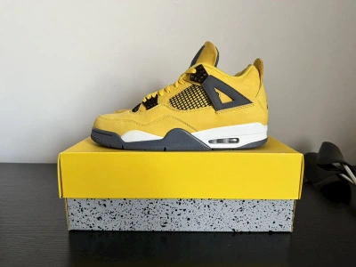 Pre-owned Jordan Brand Air Jordan 4 Retro “lightning” (2021) Shoes In Yellow
