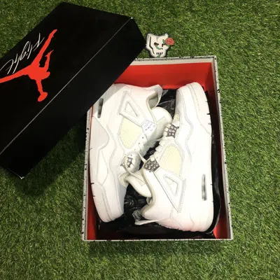 Pre-owned Jordan Brand Air Jordan 4 Retro Pure Money 2017 Shoes In White