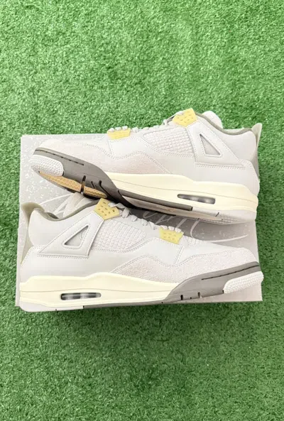 Pre-owned Jordan Brand Air Jordan 4 Retro Se Craft 'photon Dust' Shoes In Gray