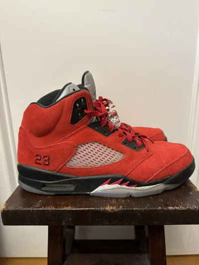 Pre-owned Jordan Brand Air Jordan 5 “raging Bull” Shoes In Red