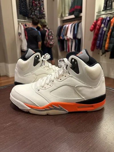 Pre-owned Jordan Brand Air Jordan 5 Shattered Backboard Shoes In White