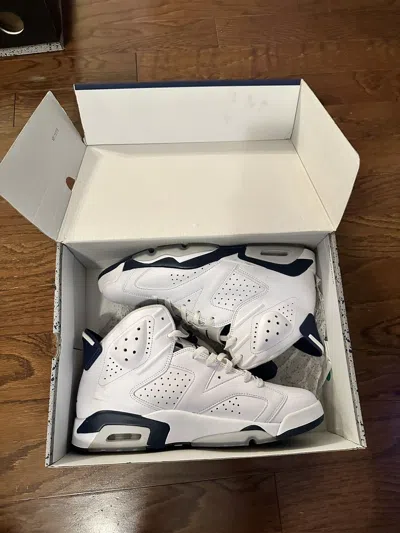 Pre-owned Jordan Brand Air Jordan 6 Midnight Navy Shoes In Blue