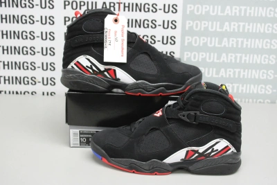 Pre-owned Jordan Brand Air Jordan 8 Retro Playoff Size 10 Shoes In Black