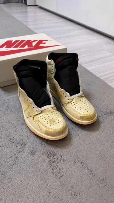 Pre-owned Jordan Brand Aj1 X Nigel Sylvester Shoes In White