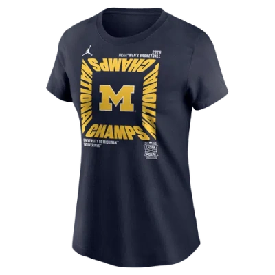 Jordan Brand Basketball National Champions Square Celebration T-shirt In Blue