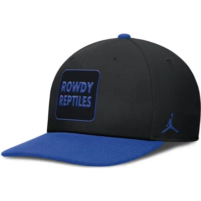 Jordan Brand Black/royal Florida Gators 2025 Sideline Campus Pro Local Snapback Hat