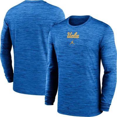 Jordan Brand Blue Ucla Bruins 2025 Sideline Velocity Performance Long Sleeve T-shirt
