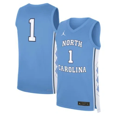 Jordan Brand Carolina Blue North Carolina Tar Heels Road Replica Basketball Jersey In Light Blue